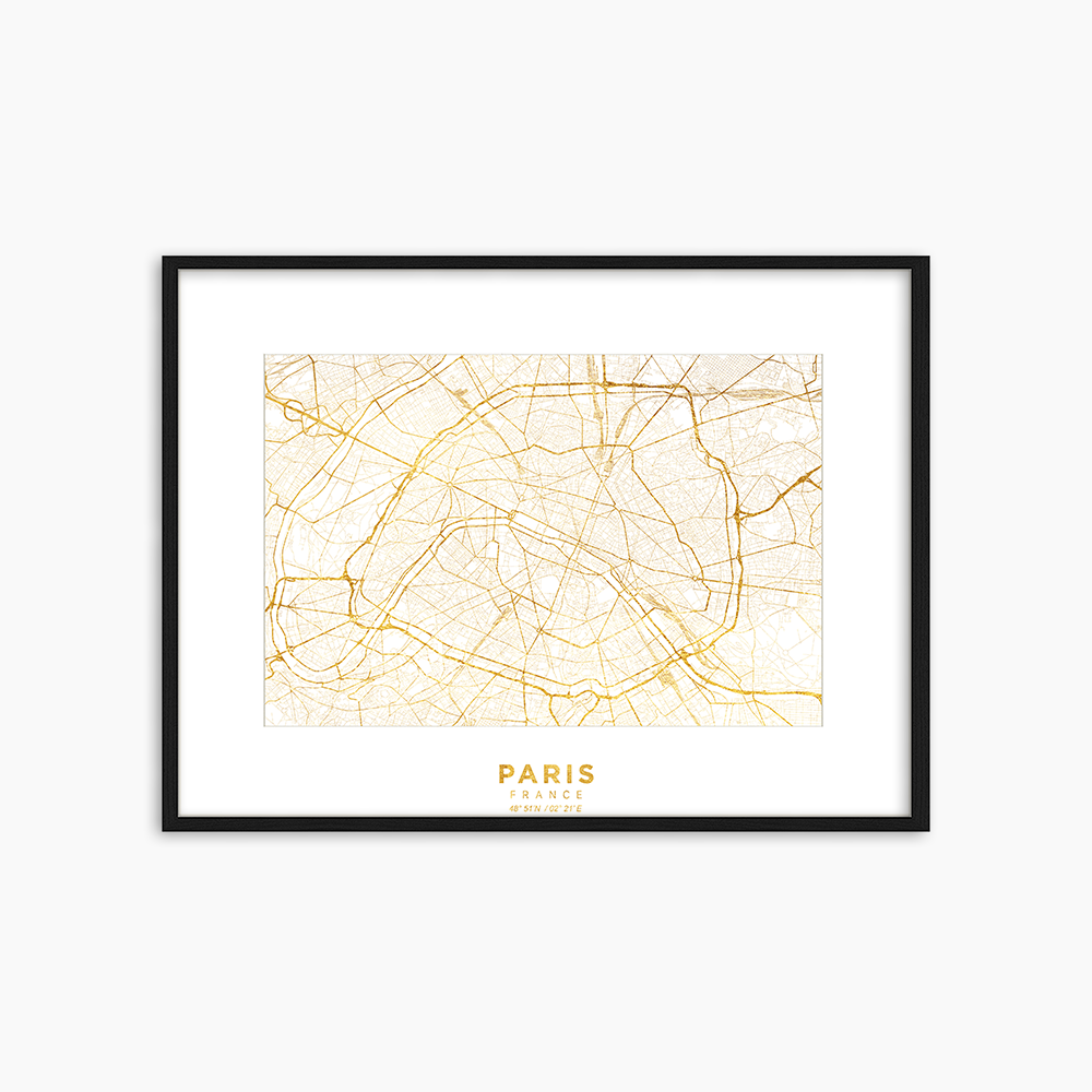 Golden Map of Paris